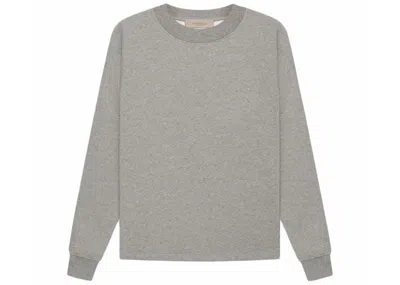 Pre-owned Fear Of God Men's  Essentials Relaxed Crewneck Sweatshirt (ss22) In Dark Oatmeal
