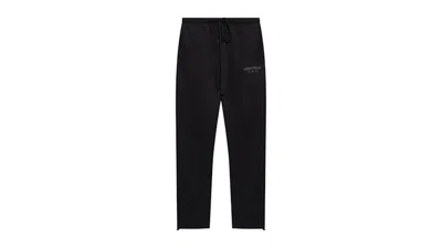 Pre-owned Fear Of God Men's  Essentials Relaxed Fleece Sweatpant In Jet Black