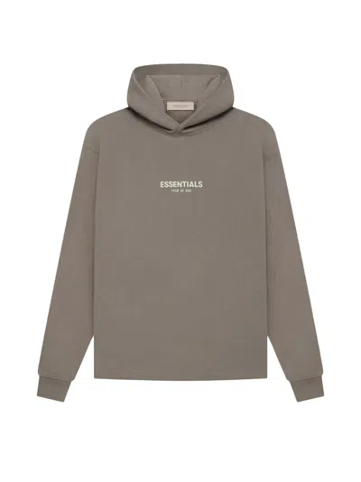 Pre-owned Fear Of God Men's  Essentials Relaxed Hoodie In Desert Taupe In Brown