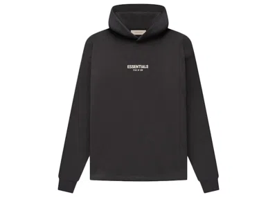 Pre-owned Fear Of God Men's  Essentials Relaxed Hoodie In Iron