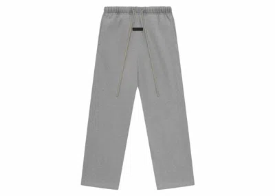 Pre-owned Fear Of God Men's  Essentials Relaxed Pants In Dark Heather Oatmeal
