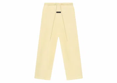Pre-owned Fear Of God Men's  Essentials Relaxed Pants In Garden Yellow