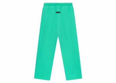 Pre-owned Fear Of God Men's  Essentials Relaxed Pants In Mint Leaf