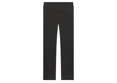 Pre-owned Fear Of God Men's  Essentials Relaxed Waffle Sweatpant In Off Black