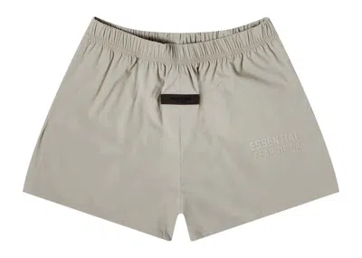 Pre-owned Fear Of God Men's  Essentials Running Nylon Short In Seal In Gray