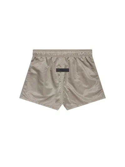 Pre-owned Fear Of God Men's  Essentials Running Short In Desert Taupe