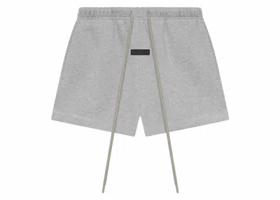 Pre-owned Fear Of God Men's  Essentials Running Short In Light Heather Grey