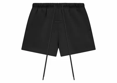 Pre-owned Fear Of God Men's  Essentials Running Short (ss24) In Jet Black