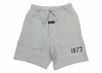 Pre-owned Fear Of God Men's  Essentials Shorts In Dark Oatmeal