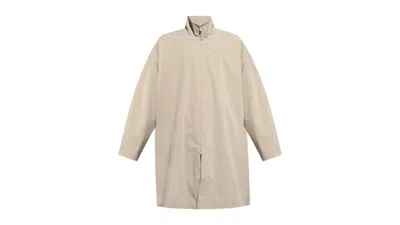 Pre-owned Fear Of God Men's  Essentials Sporty Zip Jacket In Timber