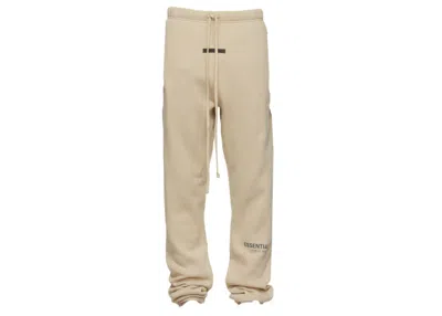 Pre-owned Fear Of God Men's  Essentials Ssense Exclusive Fleece Lounge Pants In Linen