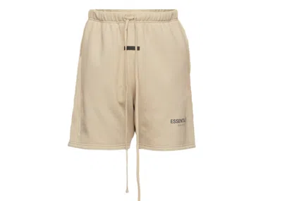 Pre-owned Fear Of God Men's  Essentials Ssense Exclusive Fleece Sweatshorts In Linen