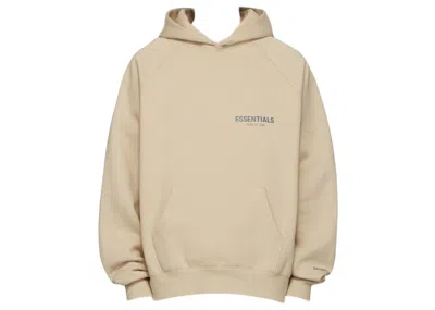 Pre-owned Fear Of God Men's  Essentials Ssense Exclusive Pullover Hoodie In Linen
