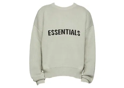 Pre-owned Fear Of God Men's  Essentials Ssense Exclusive Pullover Sweater In Concrete