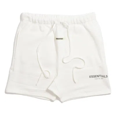 Pre-owned Fear Of God Men's  Essentials Sweat Shorts In White