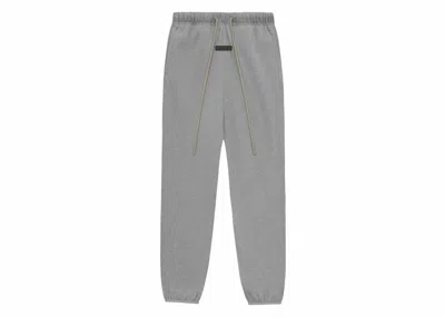 Pre-owned Fear Of God Men's  Essentials Sweatpant (fw23) In Dark Heather Oatmeal In Brown