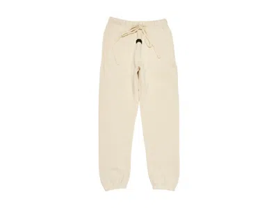 Pre-owned Fear Of God Men's  Essentials Sweatpant In Egg Shell In White