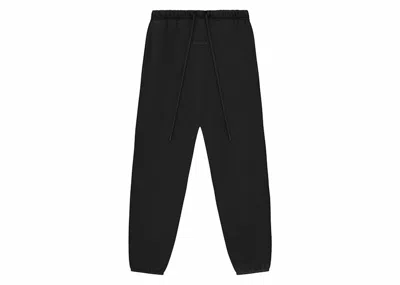 Pre-owned Fear Of God Men's  Essentials Sweatpants In Jet Black