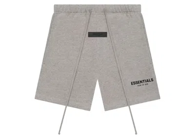 Pre-owned Fear Of God Men's  Essentials Sweatshort In Dark Oatmeal