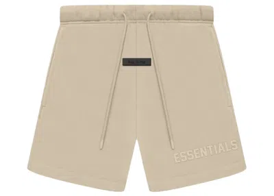 Pre-owned Fear Of God Men's  Essentials Sweatshort In Dusty Beige In Brown