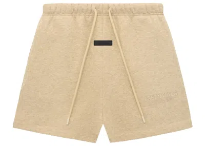 Pre-owned Fear Of God Men's  Essentials Sweatshort In Gold Heather