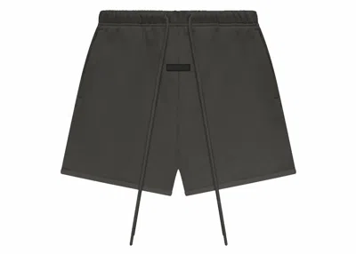 Pre-owned Fear Of God Men's  Essentials Sweatshort In Ink In Black
