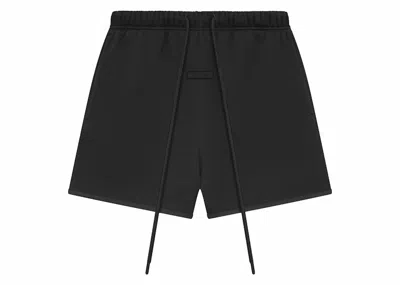 Pre-owned Fear Of God Men's  Essentials Sweatshort (ss24) In Jet Black