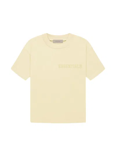 Pre-owned Fear Of God Men's  Essentials T-shirt In Canary