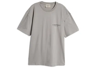 Pre-owned Fear Of God Men's  Essentials T-shirt In Cement/pebble