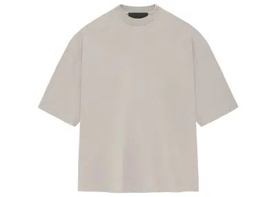 Pre-owned Fear Of God Men's  Essentials Tee Shirt In Silver Cloud
