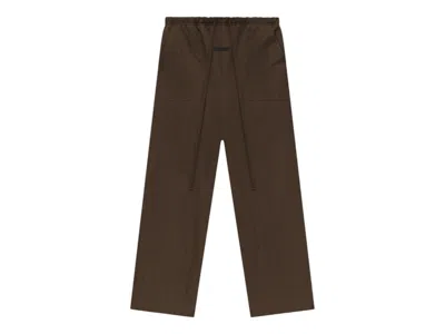 Pre-owned Fear Of God Men's  Essentials Textured Nylon Utility Pant In Brown