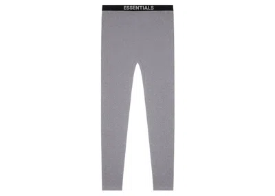 Pre-owned Fear Of God Men's  Essentials Thermal Pants In Heather Grey