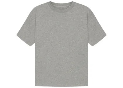 Pre-owned Fear Of God Men's  Essentials Tshirts (3pack) In Dark Heather Oatmeal