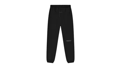 Pre-owned Fear Of God Men's  Essentials Vintage Fleece Sweatpant In Jet Black