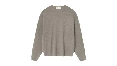 Pre-owned Fear Of God Men's  Essentials Waffle Crewneck Sweatshirt Sweater In Homestead Heather In Purple