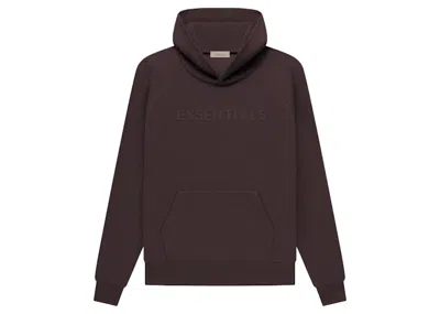 Pre-owned Fear Of God Men's  Essentials Waffle Raglan Hoodie In Plum