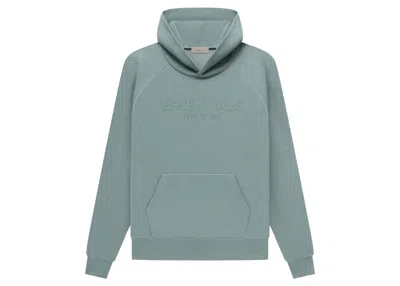 Pre-owned Fear Of God Men's  Essentials Waffle Raglan Hoodie In Sycamore