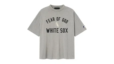 Pre-owned Fear Of God Men's  Essentials White Sox 90's Tee Shirt In Concrete Heather