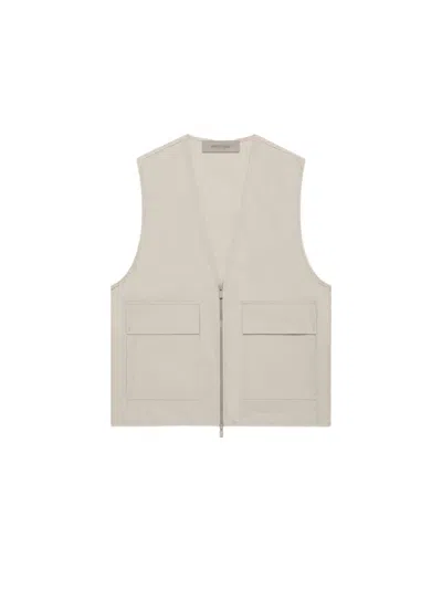 Pre-owned Fear Of God Men's  Essentials Work Vest In Wheat