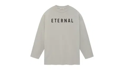 Pre-owned Fear Of God Men's  Eternal Long Sleeve Tee Shirt In Dove Grey In Gray