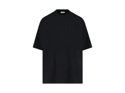 Pre-owned Fear Of God Men's  Eternal T-shirt In Black/red