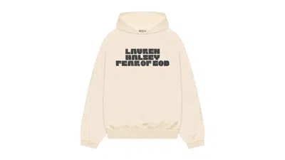 Pre-owned Fear Of God Men's   And Lauren Halsey Hoodie In Creme