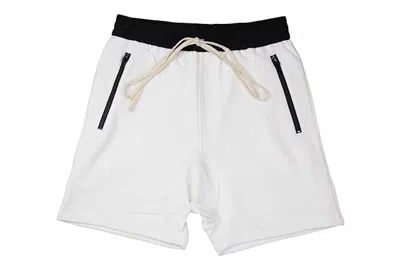 Pre-owned Fear Of God Men's  Fog Essentials Drawstring Shorts In White
