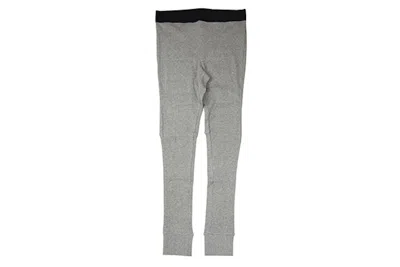 Pre-owned Fear Of God Men's  Fog Essentials Thermal Waffle Knit Leggings In Grey