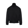 Fear Of God Oversized Cotton-blend Jersey Half-zip Sweatshirt In Black