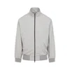 Fear Of God Cement Grey High Neck Track Jacket In Gray