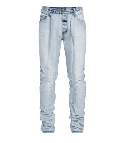 Pre-owned Fear Of God Men's  Inside Out Slim Denim Jeans In Vintage Indigo In Blue