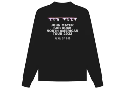 Pre-owned Fear Of God Men's  John Mayer Sob Rock Souvenir Long Sleeve T-shirt In Black