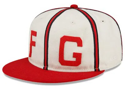 Pre-owned Fear Of God Men's  Kansas City Monarchs Fg Cap In Cream/red In Multi
