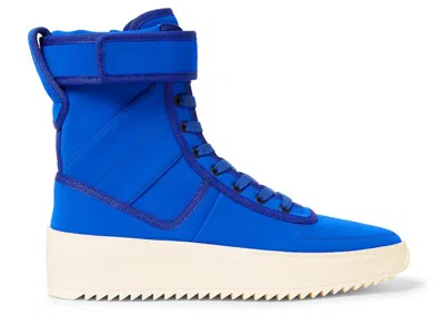 Pre-owned Fear Of God Men's  Military Sneaker Nylon Sneakers In Royale Blue/bone